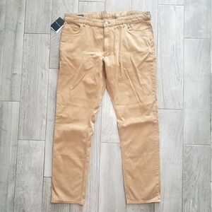 Peter Millar Men's Wayfare 5 Pocket Pants Crown Crafted 38x32 Summer Dune NWT‎